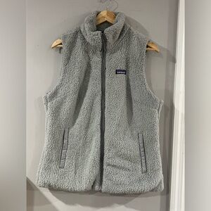 Patagonia Gray Sherpa Fleece Vest